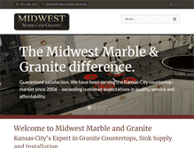 Tablet Screenshot of midwestmarbleandgranite.com